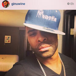 Platinum recording R&B artist GINUWINE, rocking a Mistek fitted hat. Design created by R.E.D. Desygnz.